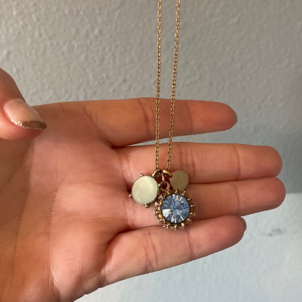 No brand blue/ gold necklace #283